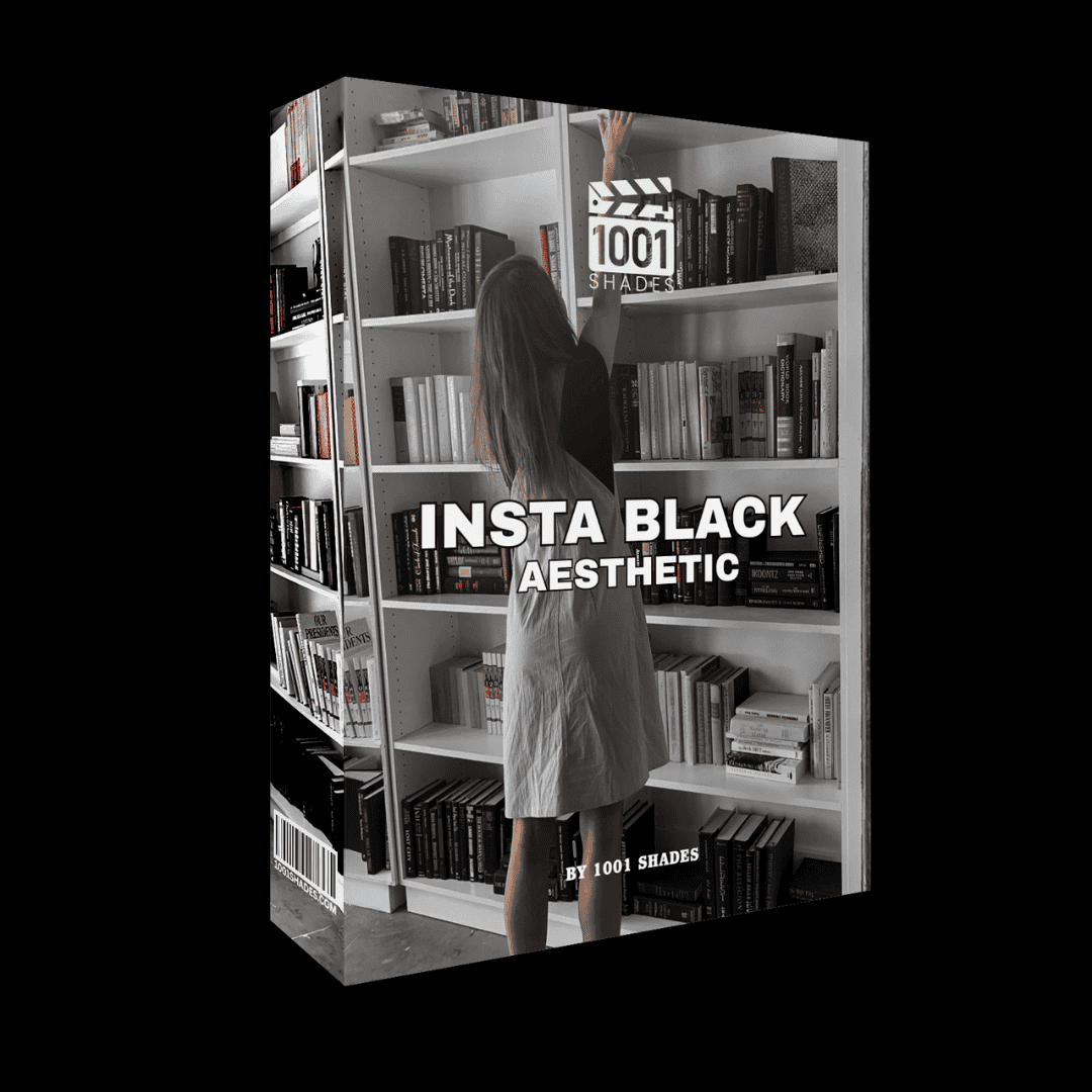 1001 Shades Instagram Black Aesthetics Lightroom Presets